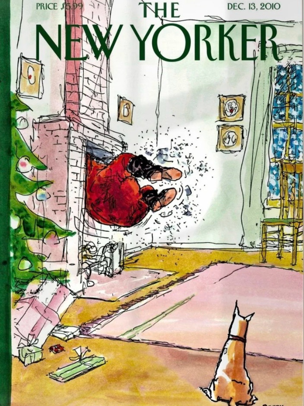 Holiday Cover Art Print - Red & Green